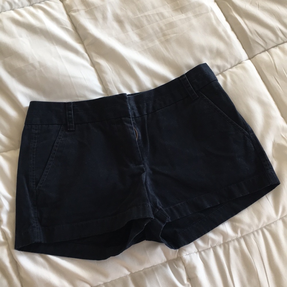 J Crew Navy blue chino shorts